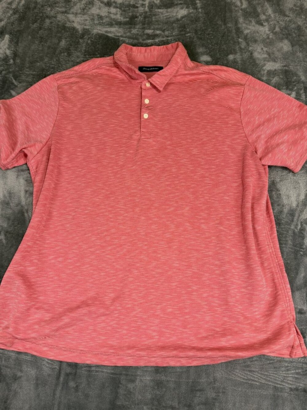 Tommy Bahama Mens Striped Short Sleeve Polo Shirt Size 3XL